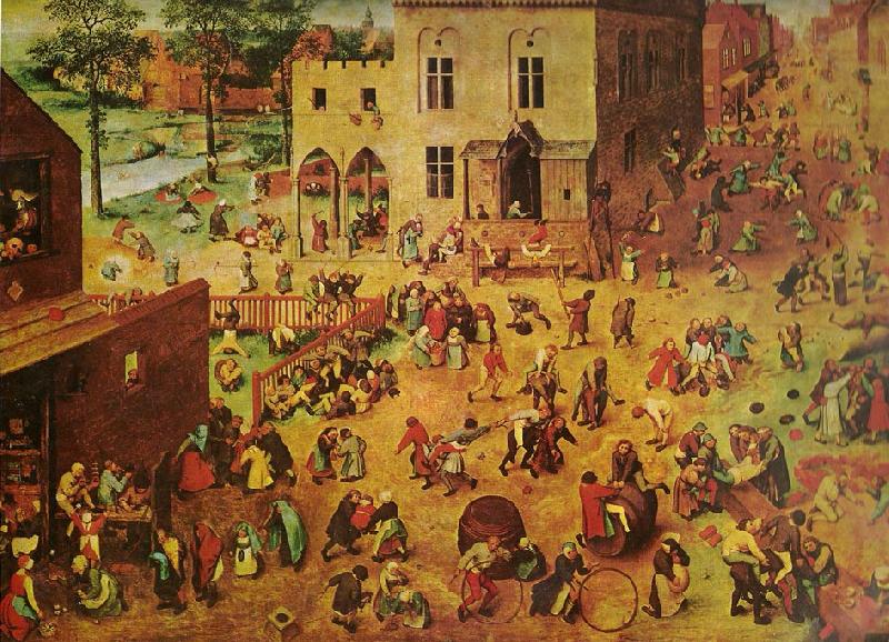 Pieter Bruegel barnens lekar. Spain oil painting art